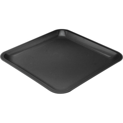 Talerz obiadowy kwadratowy Zak! Designs Black & White 26 cm czarny - wycofan ZA-0015-0310E