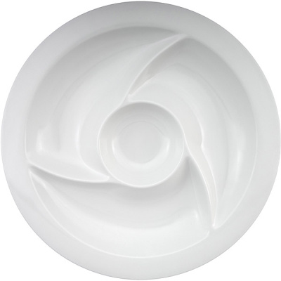 Talerz Pinwheel ZAK! Designs biały 1313-0590