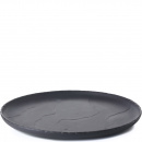 Talerz płaski 21 cm, porcelanowa imitacja czarnego łupka Basalt Revol RV-654180-4