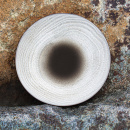 Talerz płaski 21,5 cm, porcelanowy Revol Swell czarny piasek RV-653517-6