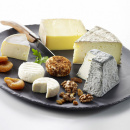 Talerz płaski 28 cm, porcelanowa imitacja czarnego łupka Basalt Revol RV-641316-4