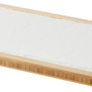 Talerz płaski 30x16 cm, biała, porcelanowa imitacja łupka Basalt Revol RV-646120-6