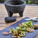 Talerz płaski 30x16 cm, porcelanowa imitacja łupka Basalt Revol RV-640605-6