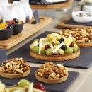 Talerz płaski 30x16 cm, porcelanowa imitacja łupka Basalt Revol RV-640605-6