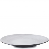 Talerz płaski, duży 28,3 cm, porcelanowy Revol Swell biały piasek RV-653519-6