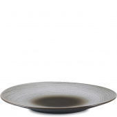 Talerz płaski, duży 28,3 cm, porcelanowy Revol Swell brązowy piasek RV-653521-6