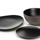 Talerz płaski o nieregularnym kształcie, porcelanowy, 23,5 cm Zeli Verlo V-87001-6