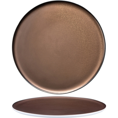 Talerz płaski postarzana miedź Eter Verlo 20,5 cm V-85009-6