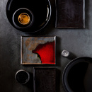 Talerz płaski prostokątny, porcelanowy 21x17 cm Solstice Revol RV-652403-4