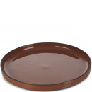 Talerz płaski z rantem 28 cm Caractere Revol cynamonowy RV-652713-4