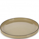 Talerz porcelanowy, płaski z rantem 28 cm Caractere Revol gałka muszkatołowa RV-652710-4