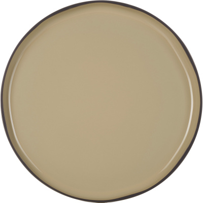 Talerz porcelanowy, płaski z rantem 28 cm Caractere Revol gałka muszkatołowa RV-652710-4