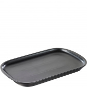 Talerz prostokątny do steków 32x21 cm, czarna porcelana, Revol Club RV-646118-4