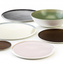 Talerzyk deserowy, porcelanowy, postarzana miedź Eter Verlo 12 cm V-85007-6