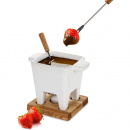 Tapas Fondue zestaw do sera i czekolady Boska 200 ml, dębowa podstawa BO-340030