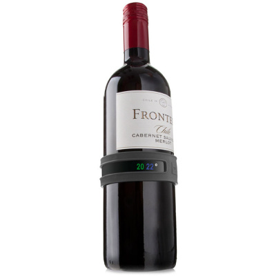 Termometr na butelkę wina Snap Vacu Vin grafitowy VV-3630360