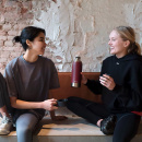 Termos z dwoma kubkami bordowy 1,1 Litra Citypark Aladdin 10-10379-002