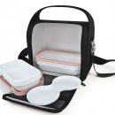 Torba na lunch Dome Iris czarna 9800-TW