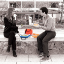 Torba na lunch Twin Bag Iris niebieska 9935-T