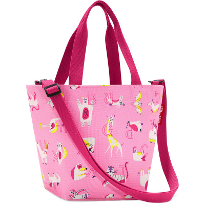 Torba na zakupy dla dzieci Reisenthel Shopper XS kids abc różowa RIK3066
