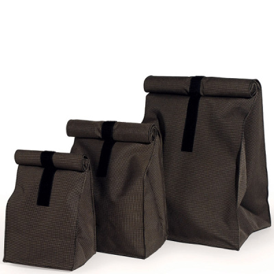 Torba z rzepem ROLLBAG Authentics czarnoszara pepitka L 6031355