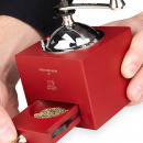 Tradycyjny młynek do pieprzu z korbką Peugeot D'Olivier Roellinger bordowy PG-25946