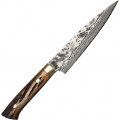 Uniwersalny nóż kuchenny 15 cm ręcznie kuty Takeshi Saji YBB stal VG-10 H-V10D-PE-150YBB