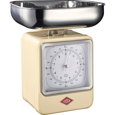 Waga kuchenna z zegarem beżowa Wesco 322204-23