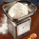 Waga retro kuchenna z zegarem turkusowa Wesco 322204-51