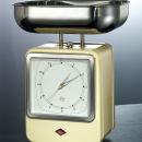 Waga retro kuchenna z zegarem zielona Wesco 322204-20