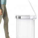 Wąski kosz na śmieci 45 Litrów biały SLIM simplehuman CW2069