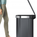 Wąski kosz na śmieci 45 Litrów czarny SLIM simplehuman CW2071