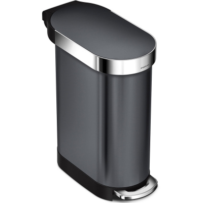 Wąski kosz na śmieci 45 Litrów czarny SLIM simplehuman CW2071