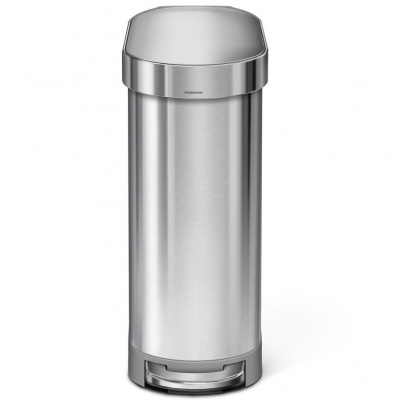 Wąski kosz na śmieci 45 Litrów stalowy SLIM simplehuman CW2044