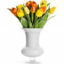 Wazon na nóżce z białego szkła Trophy Sea Sagaform 22,5 cm SF-8711671