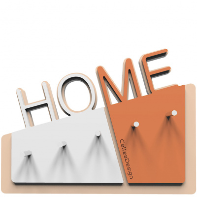 Wieszak na klucze Home CalleaDesign terakota / biały 18-001-24