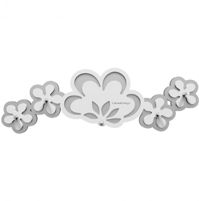 Wieszak na klucze Merletto CalleaDesign biały / szary 56-18-1-1