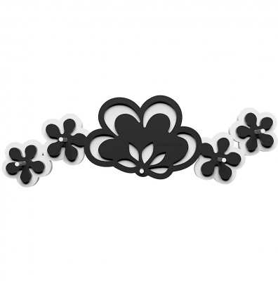 Wieszak na klucze Merletto CalleaDesign czarny / biały 56-18-1-5