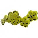 Wieszak na klucze Merletto CalleaDesign czarny / biały 56-18-1-5