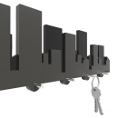 Wieszak na klucze panorama miasta Skyline CalleaDesign czarno-szary 52-18-1-3