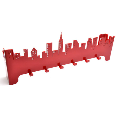 Wieszak na ubrania City Steel-Design czerwony City czerwony
