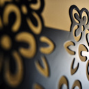 Wieszak na ubrania Flower Steel-Design czarny Flower czarny