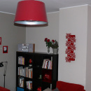 Wieszak na ubrania Flower Steel-Design czerwony Flower czerwony