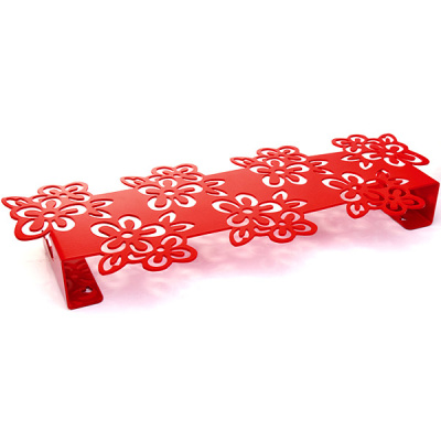 Wieszak na ubrania Flower Steel-Design czerwony Flower czerwony