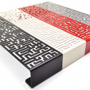 Wieszak na ubrania Labyrinth Steel-Design czerwony Labyrinth czerwony