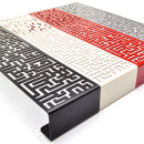 Wieszak na ubrania Labyrinth Steel-Design srebrny Labyrinth srebrny