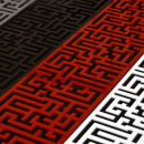 Wieszak na ubrania Labyrinth Steel-Design srebrny Labyrinth srebrny