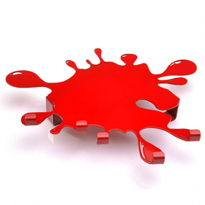 Wieszak na ubrania Splash Steel-Design czerwony Splash czerwony