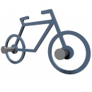 Wieszak ścienny Bike CalleaDesign niebieski 13-008-44