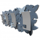 Wieszak ścienny Butterflies CalleaDesign czarny 50-13-3-5